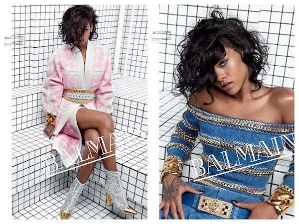Rihanna testimonial per Balmain