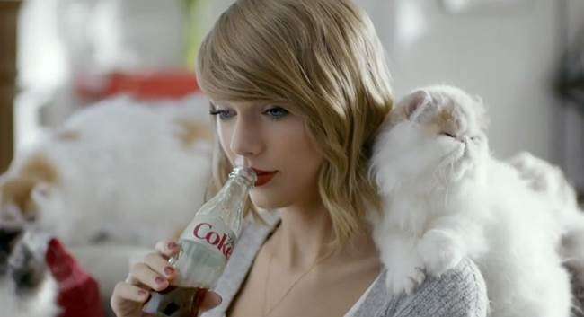 Taylor Swift per lo spot Coca Cola