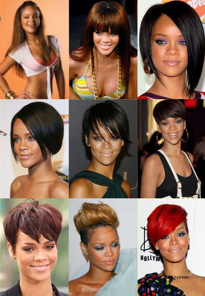 Rihanna look stile - capelli