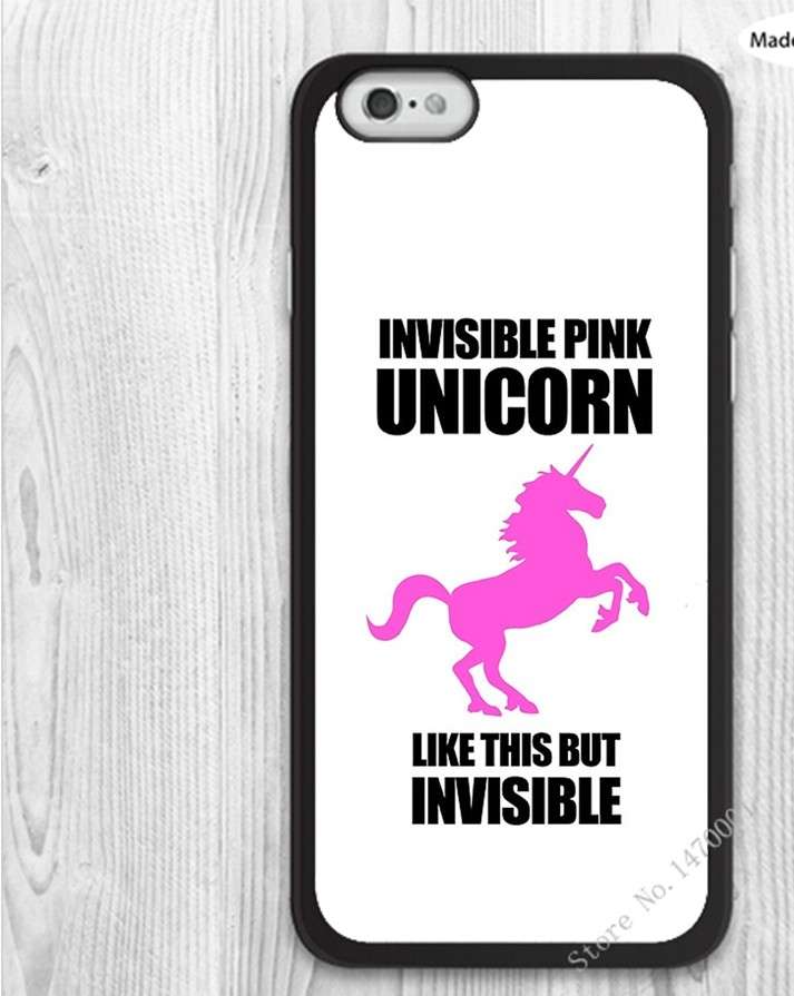 Cover con unicorno invisibile