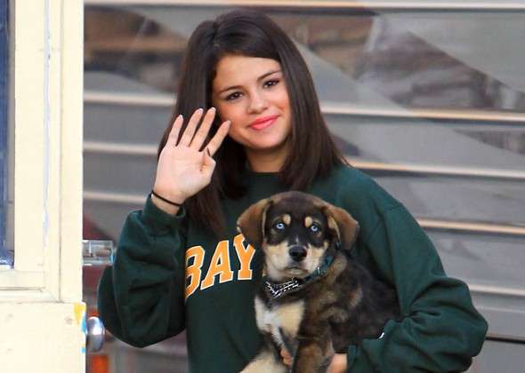 Selena Gomez con il suo cucciolo
