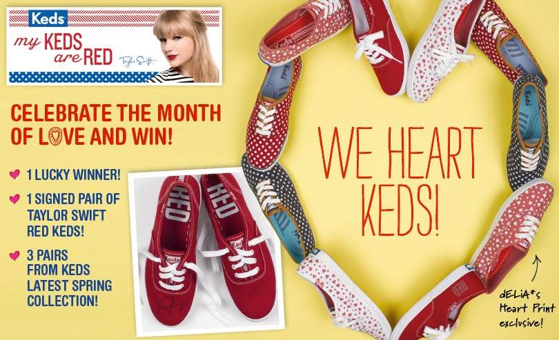 Taylor Swift firma una linea di scarpe Keds 