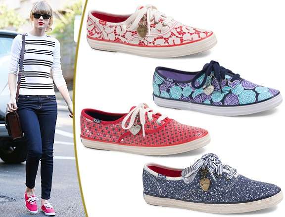 Taylor Swift con scarpe Keds