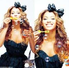 Beyonce con fiocco nero