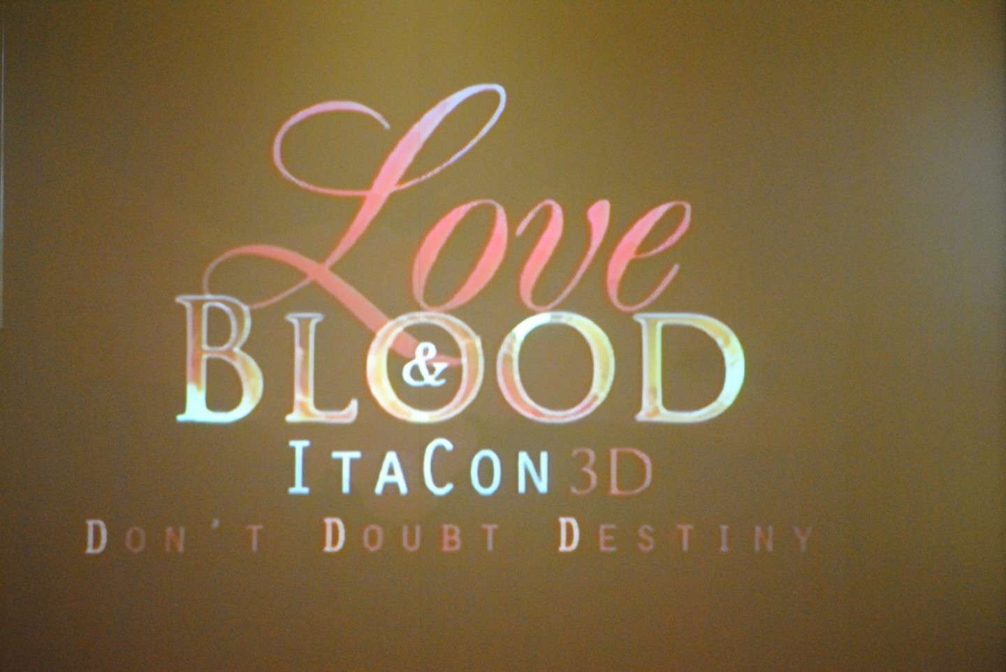 Logo della convention Love&Blood 3D