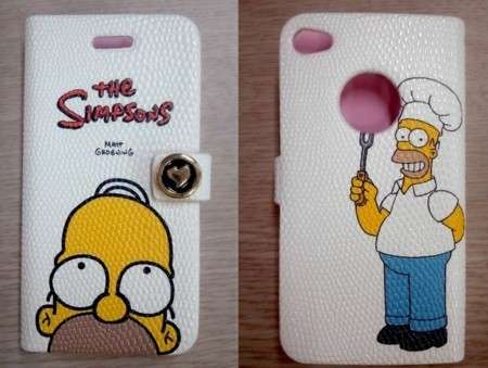 Cover in pelle con Homer Simpson