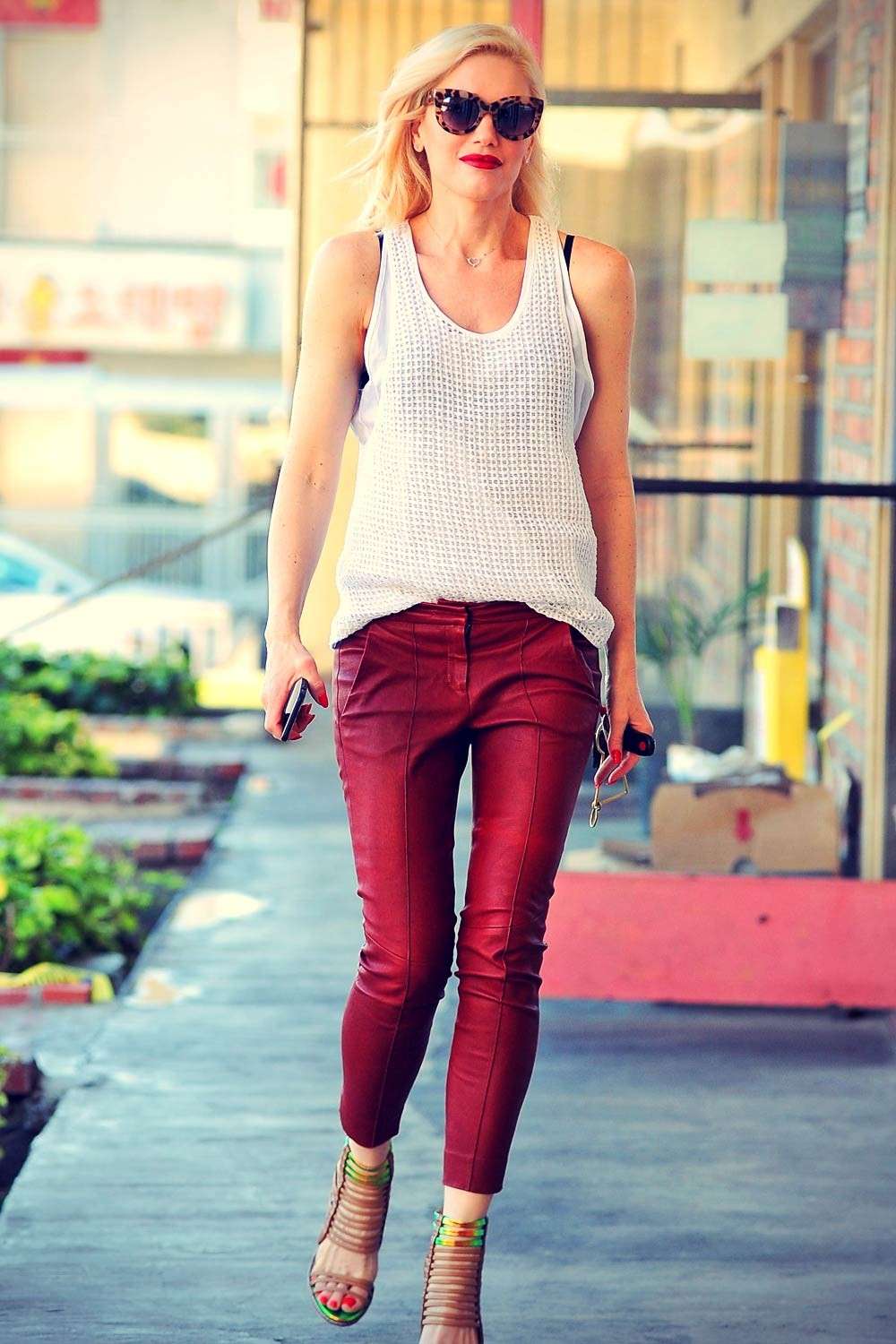 I pantaloni rossi di Gwen Stefani
