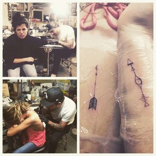 Il tatuaggio di Sarah Hyland e della sua best friend