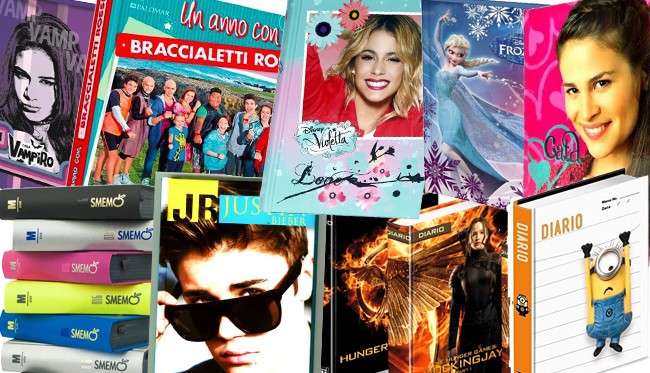 Diario Scuola 2015 2016: da Violetta a Justin Bieber, da Cata a Chica Vampiro