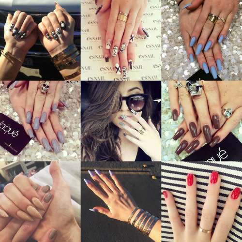 Le nail art di Kylie Jenner