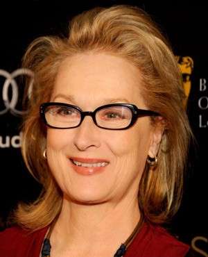 Meryl Streep con occhiali da vista