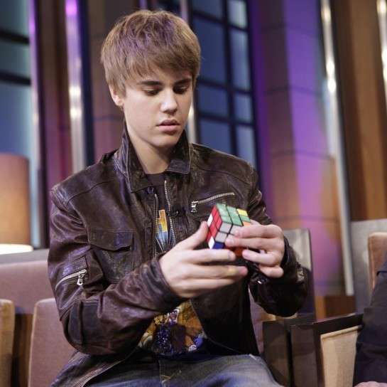 Justin Bieber e il cubo di Rubik