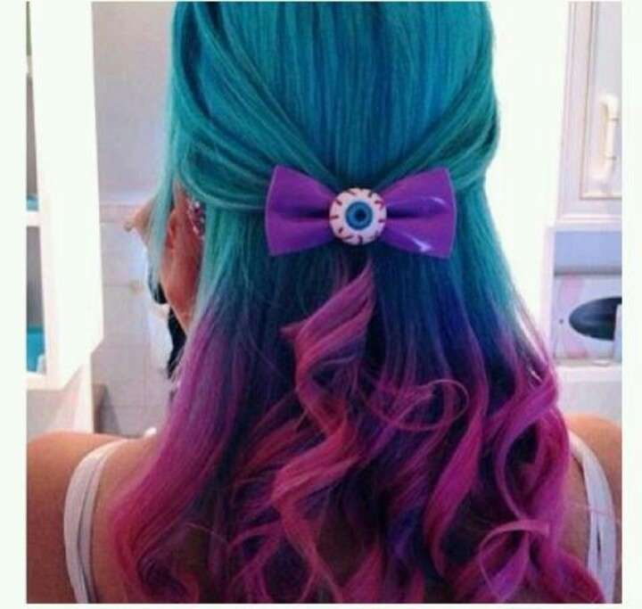 Colombrè hair blu, rosa e viola