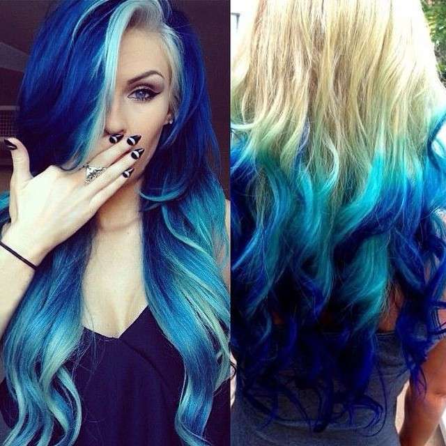 Colombrè hair blue