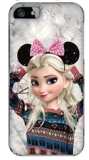 Cover di Elsa con orecchie di Minnie