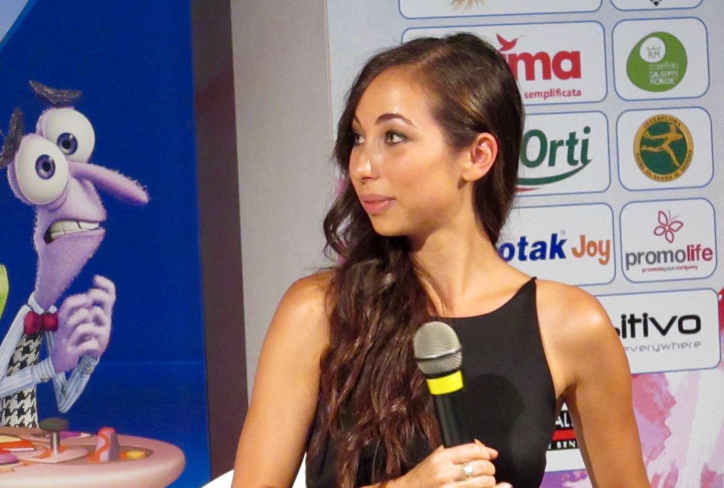 Tess Masazza in conferenza stampa a Giffoni 2015