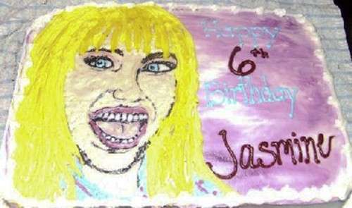 La torta con Miley Cyrus