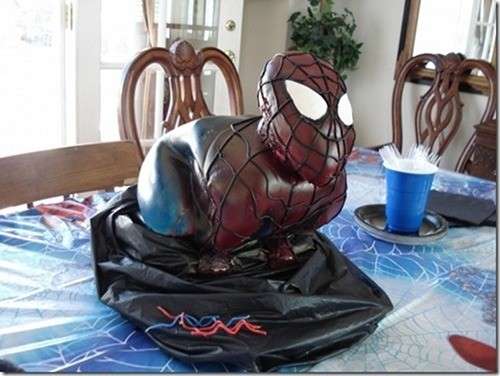 Una torta di Spiderman