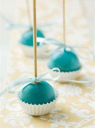 Cake pop azzurro