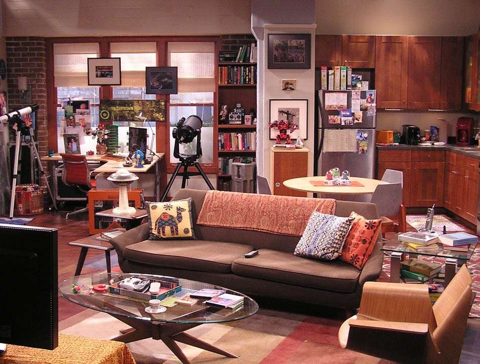 Salotto in stile Big Bang Theory