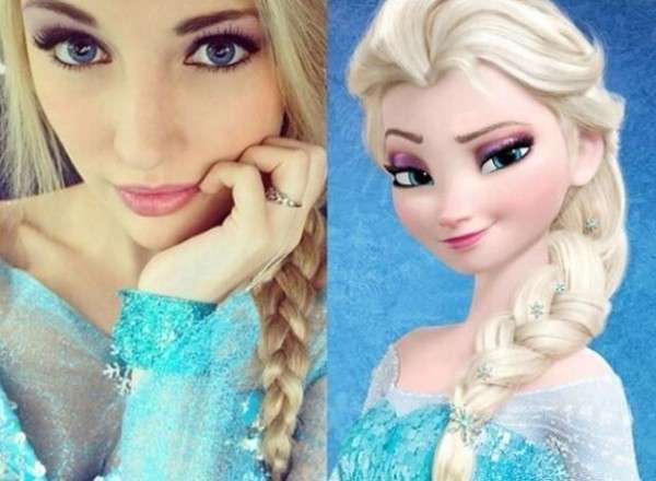 Il make up di Elsa di Frozen