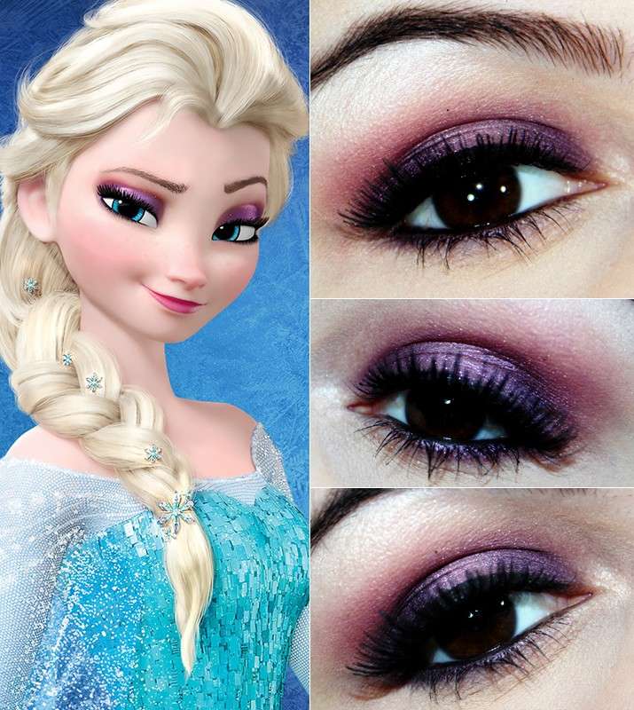 Il make up lilla di Elsa