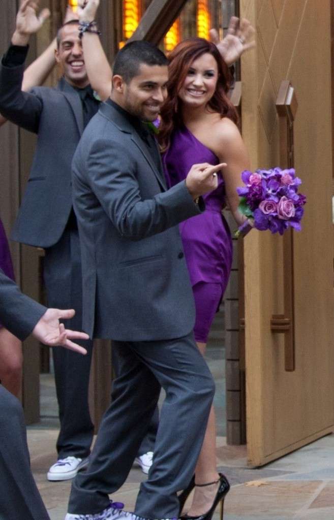 Demi e Wilmer ad un matrimonio