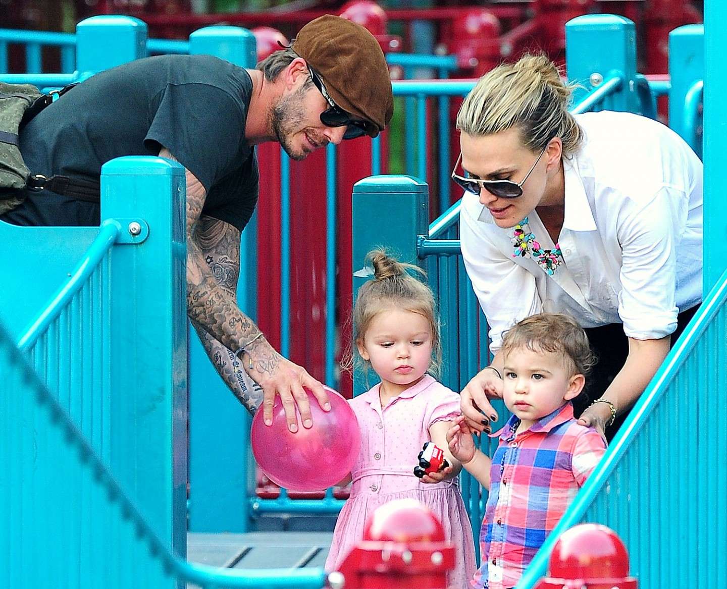 David Beckham e sua figlia Harper