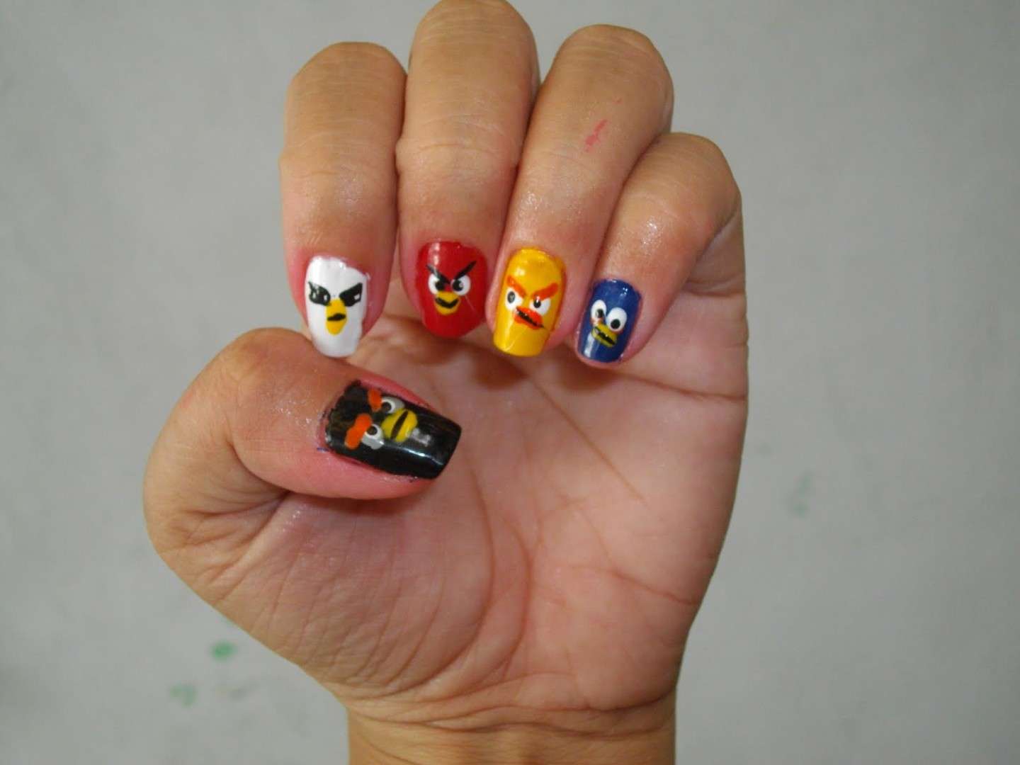 Gli smalti per la nail art di Angry Birds