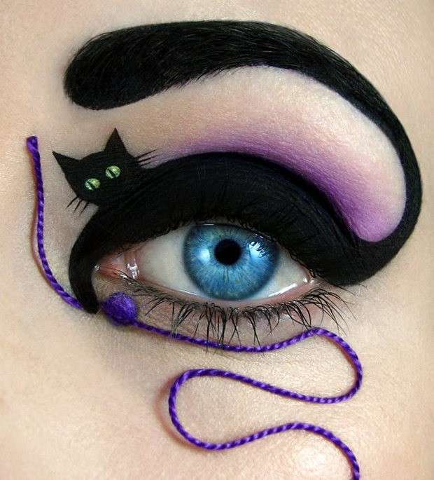 Makeup occhi con gatto nero