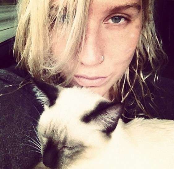 Kesha e il suo gatto