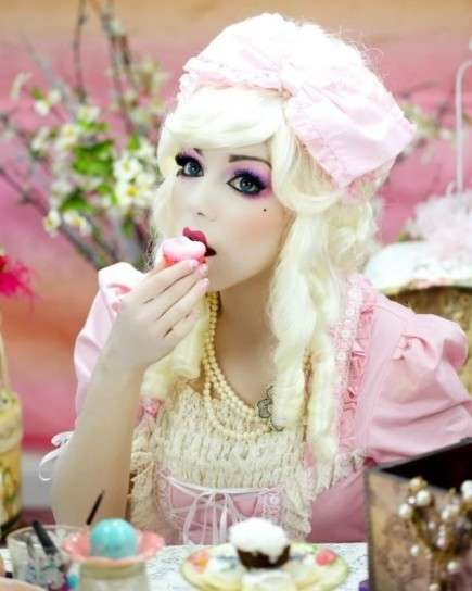 Makeup rosa stile manga