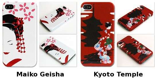 Cover in stile giapponese con geisha