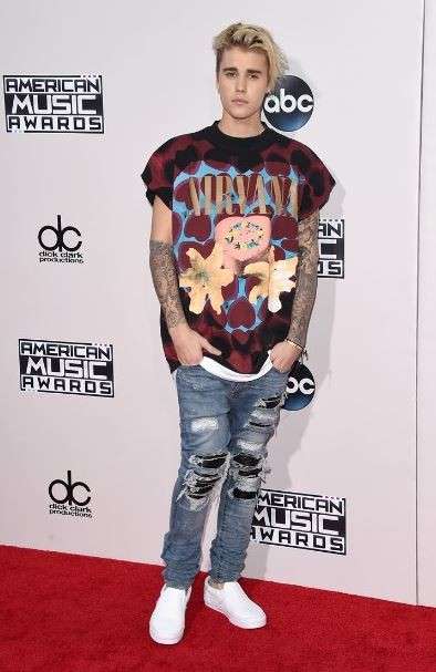 AMAs 2015 red carpet - Justin Bieber