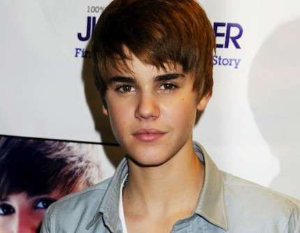 Uno dei primi tagli di capelli di Justin Bieber