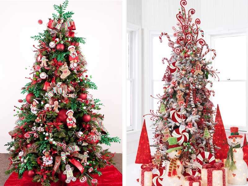 Alberi di Natale di diversi stili