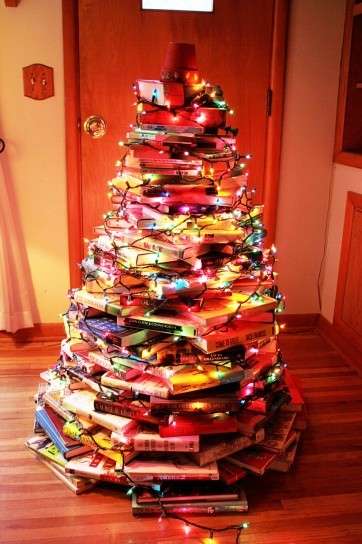 Albero di Natale di libri