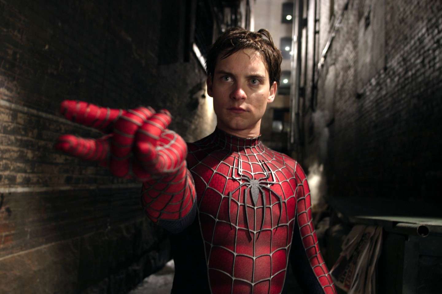 Tobey Maguire in Spiderman