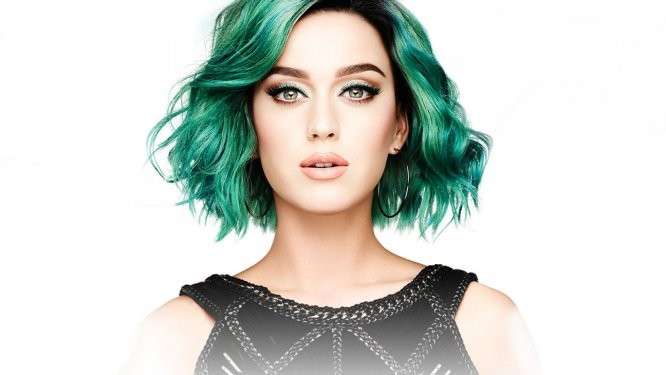 Ombretto verde e oro per Katy Perry