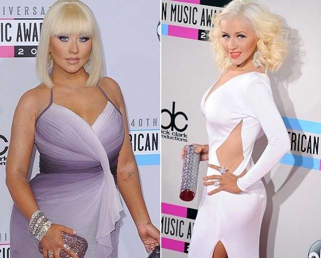 Christina Aguilera ingrassa e dimagrisce