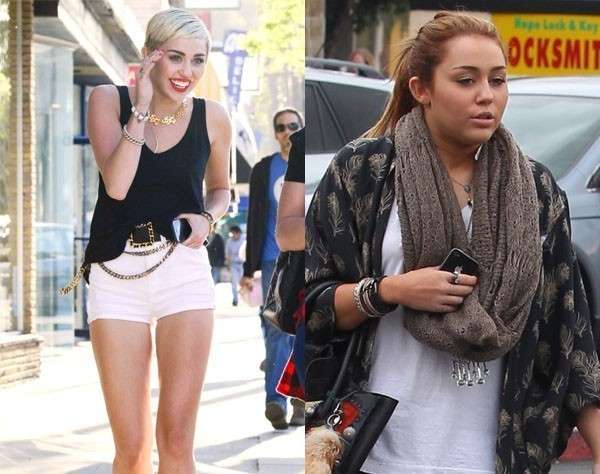 Miley Cyrus ha sbalzi di peso