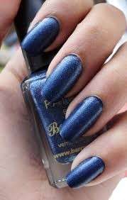 Semplice nail art blu effetto jeans