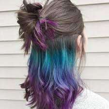 Secret rainbow hair blu e viola