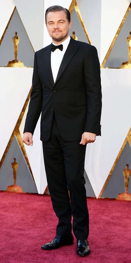 Leonardo DiCaprio in Armani agli Oscar 2016