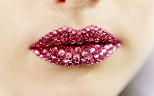 Labbra con glitter