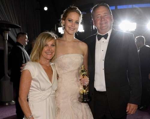 Jennifer Lawrence in famiglia