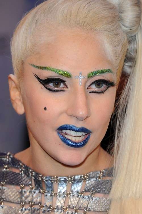 Lady Gaga con trucco spaventoso