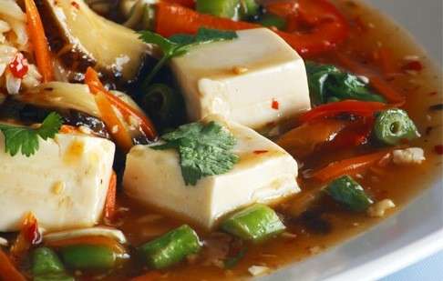 Tofu in salsa di verdure