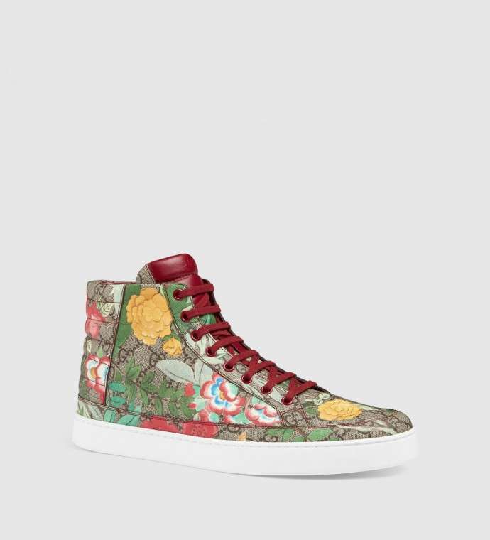 Sneakers Gucci con stampa floreale