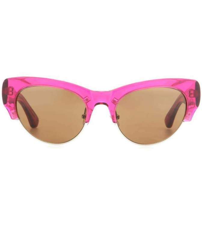 Particolarissimi occhiali da sole rosa